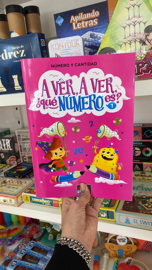 Producto - Libro " A ver, a ver qué número es 1" - Número y cantidad