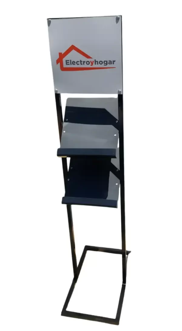 Producto - Cartel de Pie con Revistero  1,40X30cm Placa Personalizada