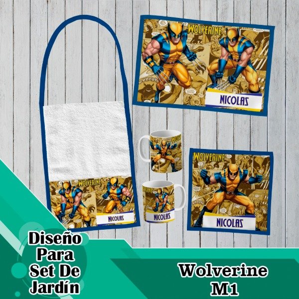 Producto - Diseño Digital / Plantilla Para Set De Wolverine Marvel Comics M1