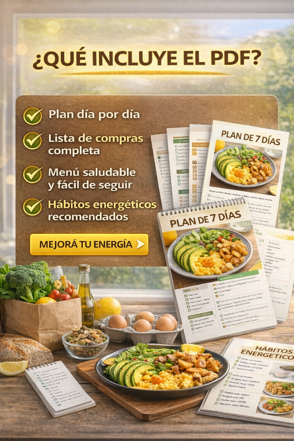 Producto - BASTA DE CANSANCIO - Plan de 7 días para recuperar tu energía - 3