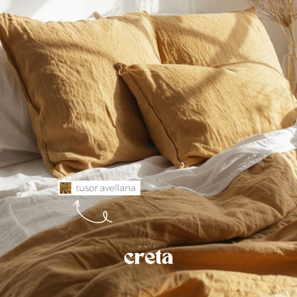 Producto - Funda Edredón Reversible Avellana/Tiza