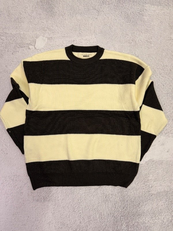 Producto - Sweater Rayado Punto Inglés Brown