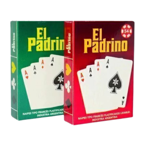 Producto - Naipes Plastificados Lavables El Padrino Poker 54