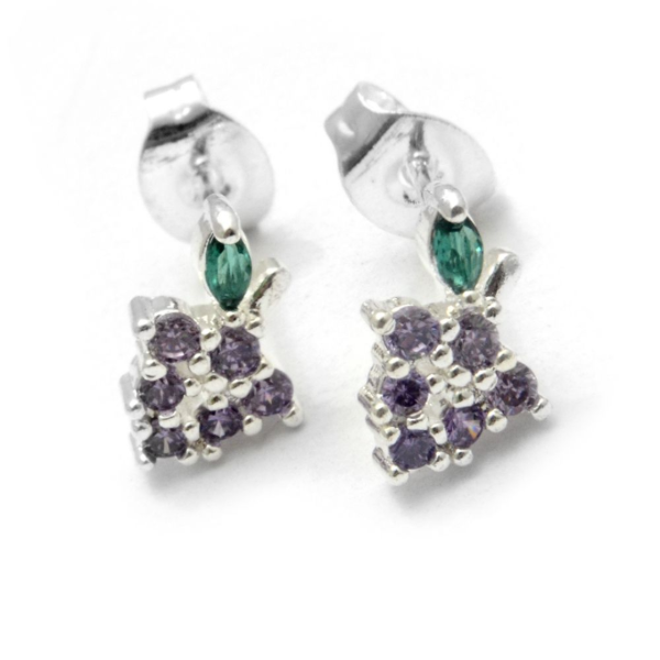 Producto - aros Uva (plateados)