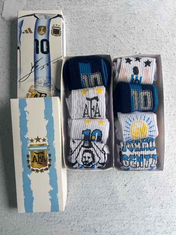Producto - 3 CAJAS ARGENTINA + 12 MEDIAS ARG ADULTO