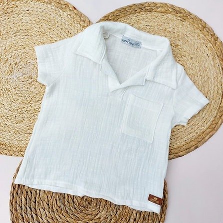 Producto - Remera Tomy Piquet - Blanca