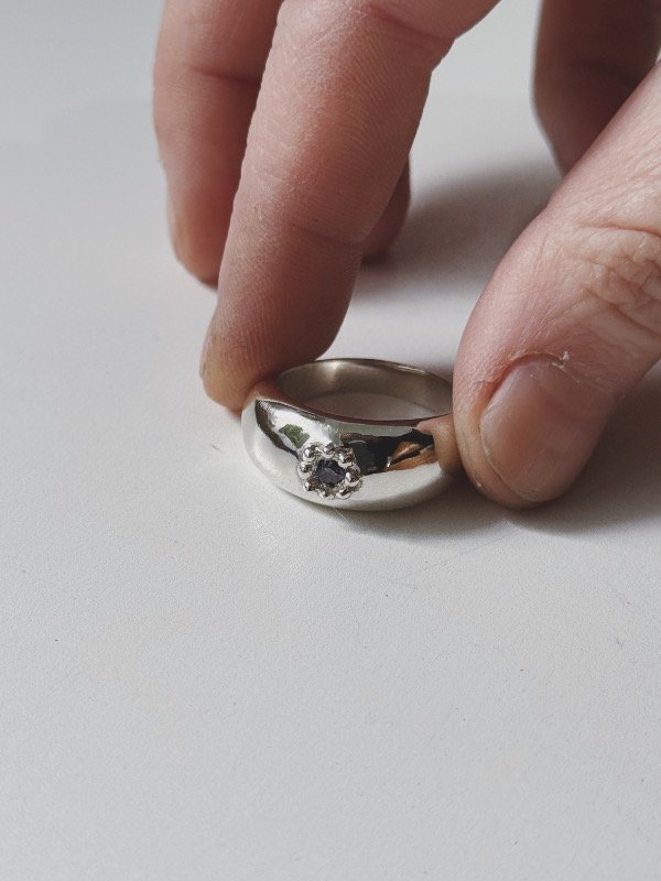Producto - Anillo bombée fleur - 2