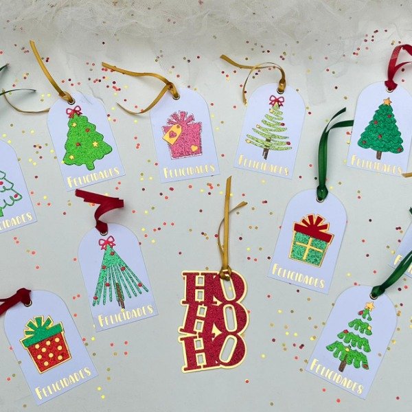 Producto - TAG NAVIDEÑOS 3D X 10