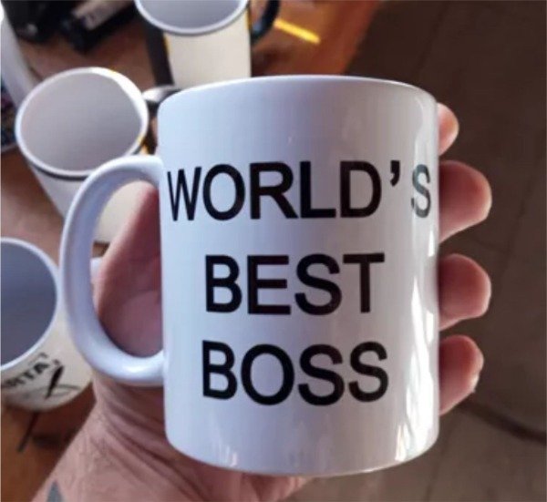 Producto - Taza cerámica world best boss the office