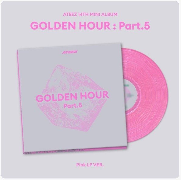 Producto - Ateez Golden Hour Part 5 Vinilo Pink LP Version - 0
