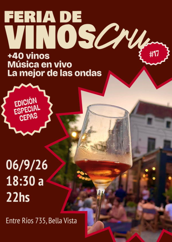 Producto - Feria de vinos Cru Edición CEPAS - Domingo 06/09 18:30hs