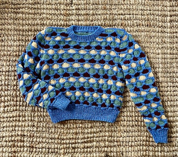 Producto - Sweater Panal base Azulino