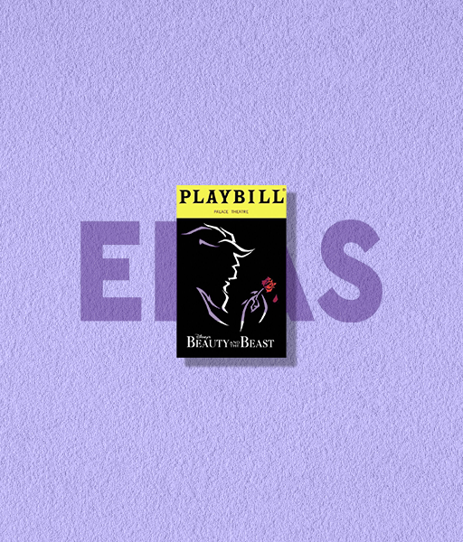 Producto - STICKERS UV -  BEAUTY AND THE BEAST - PLAYBILL