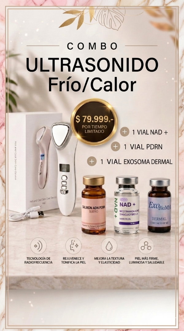 Producto - Ultrasonido Frío/Calor + NAD + Exosoma + PDRN