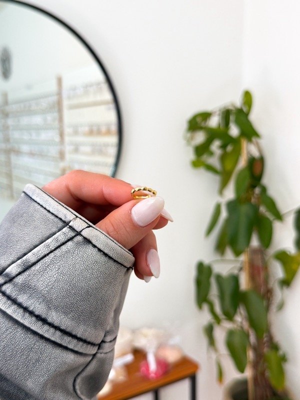 Producto - Ear cuff acero dorado infladito