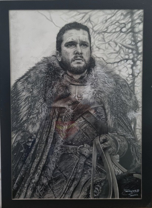 Producto - Jon Snow (Game of Thrones)(Arte Original de Sebastián Paz)
