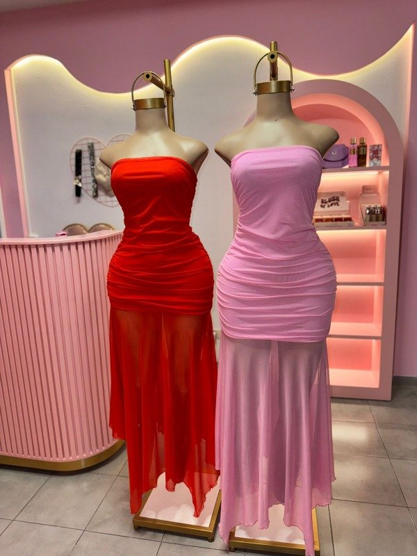 Producto - Vestido strapless con tul