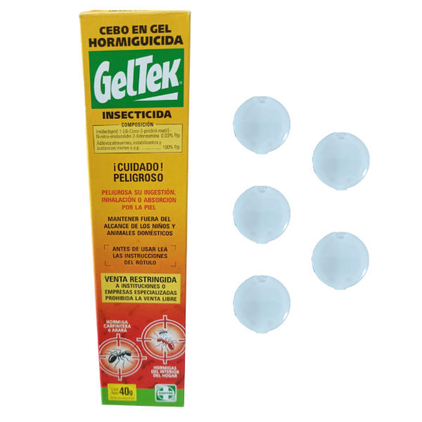 Producto - Geltek Hormigas + 5 Portacebos ACME