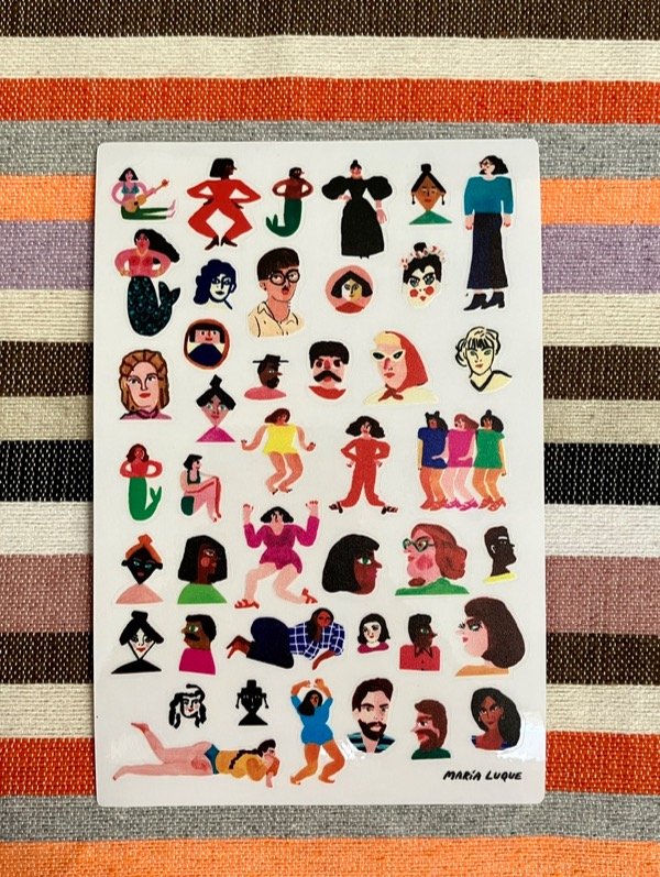 Producto - Plancha de stickers de personas