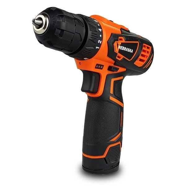 Producto - Taladro / Atornillador a batería Nebraska de 12 v.