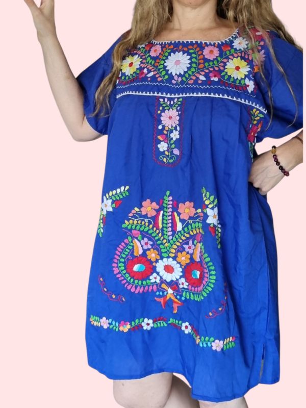 Producto - Vestido Puebla corto AZUL Francia L