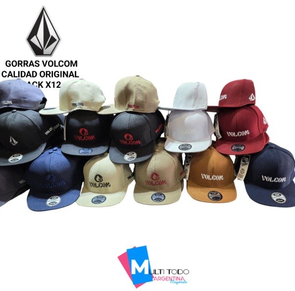Producto - GORRAS PLANAS VOLCOM PACK X12