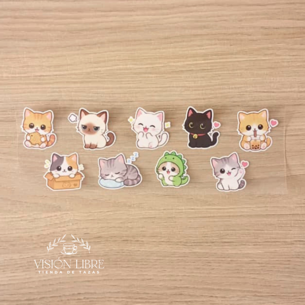 Producto - Stickers Gatitos 8x23cm - 0