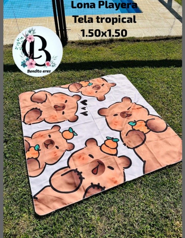 Producto - LONA PLAYERA CAPYBARAS
