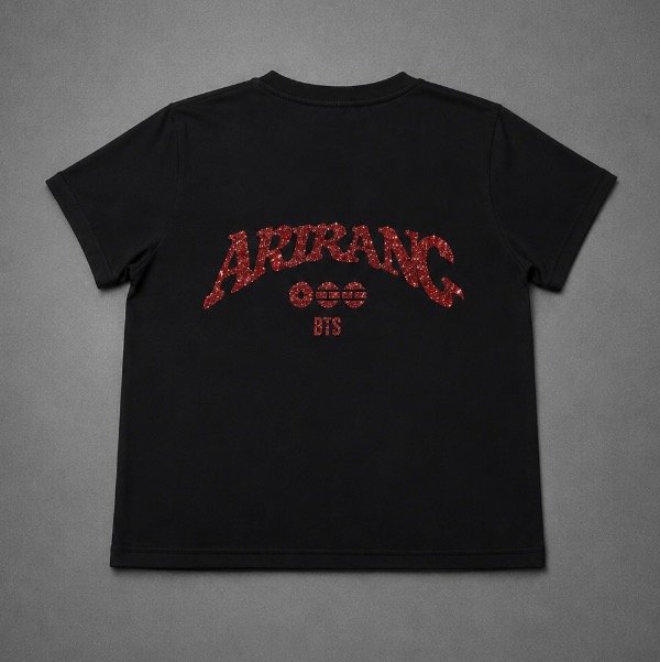 Producto - Baby tee- BTS Vinilo glitter rojo - 1