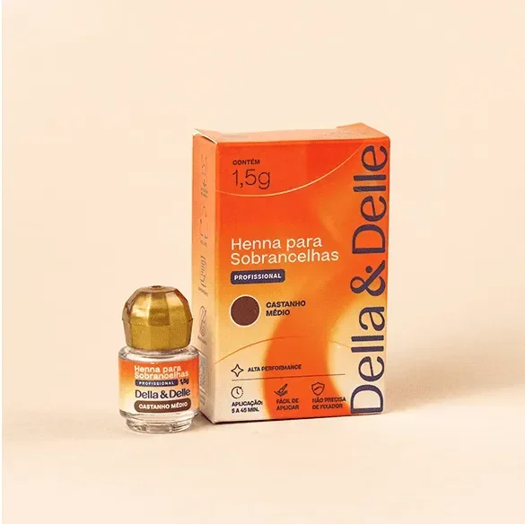 Producto - Henna para Cejas  Brasilera Della y Delle 1.5grs - Original - 0