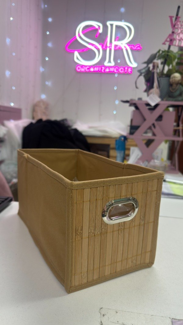 Producto - organizador bambu rectangular 31x31x15