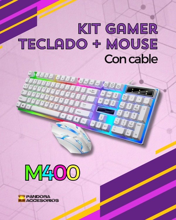 Producto - Kit Gamer Teclado + Mouse M-400