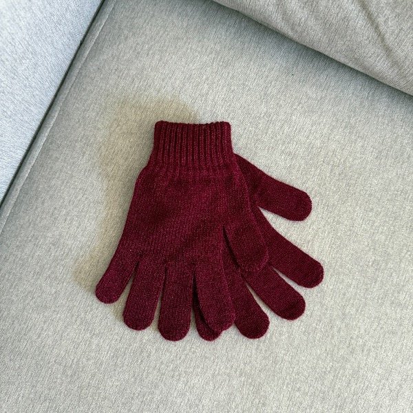 Producto - Guantes lisos bordo