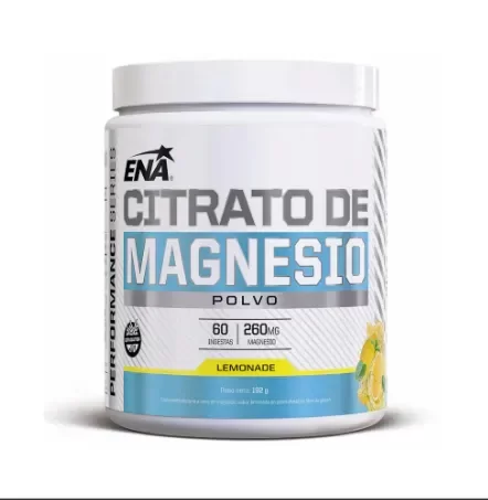 Producto - Ena Citrato De Magnesio En Polvo 192 gr 60 Servicios Limón
