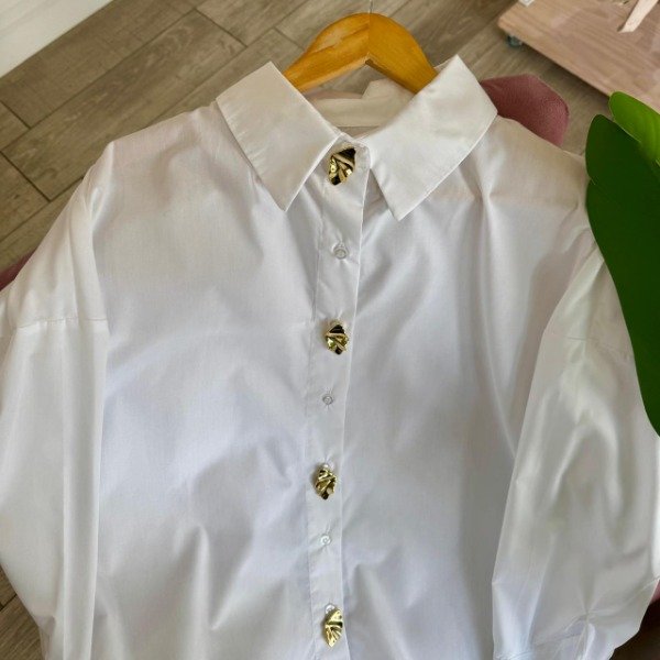 Producto - Camisa de poplin con prendedor rombo 7722 - 0
