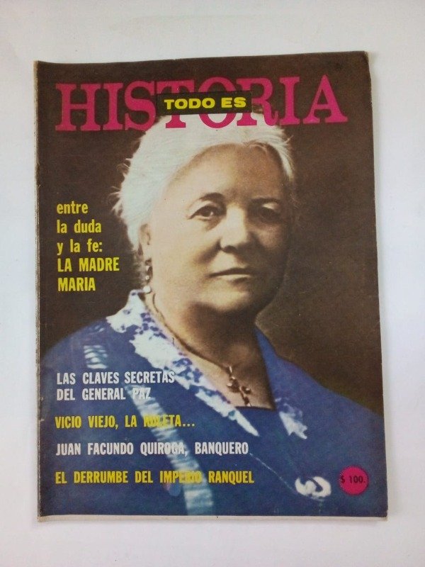 Producto - Todo es historia #9 - Enero 1968 - Madre María General Paz Quiroga