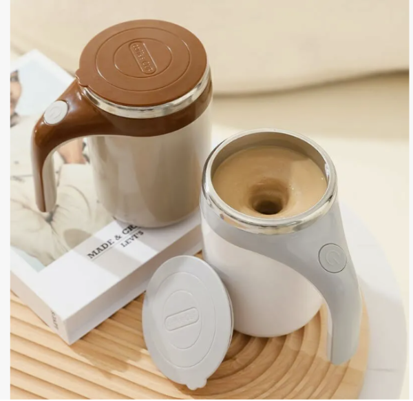 Producto - Taza/vaso Termico Cafetero Con Batidor Eléctrico Mezclador recargable USB! - 2