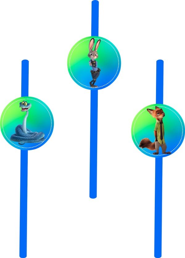 Producto - SORBETES ZOOTOPIA X 10