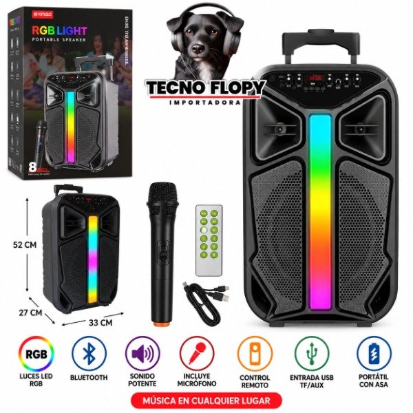 Producto - Parlante karaoke 8 plg 2406