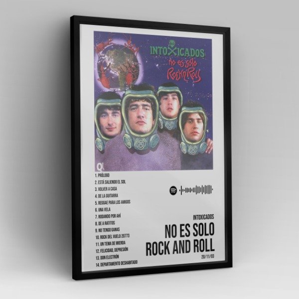 Producto - Cuadro Álbum Intoxicados No Es Solo Rock And Roll
