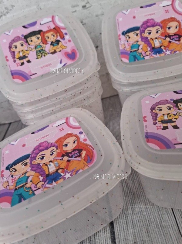 Producto - Tapper Cuadrado  GLITTER por 10 Uni. - 2