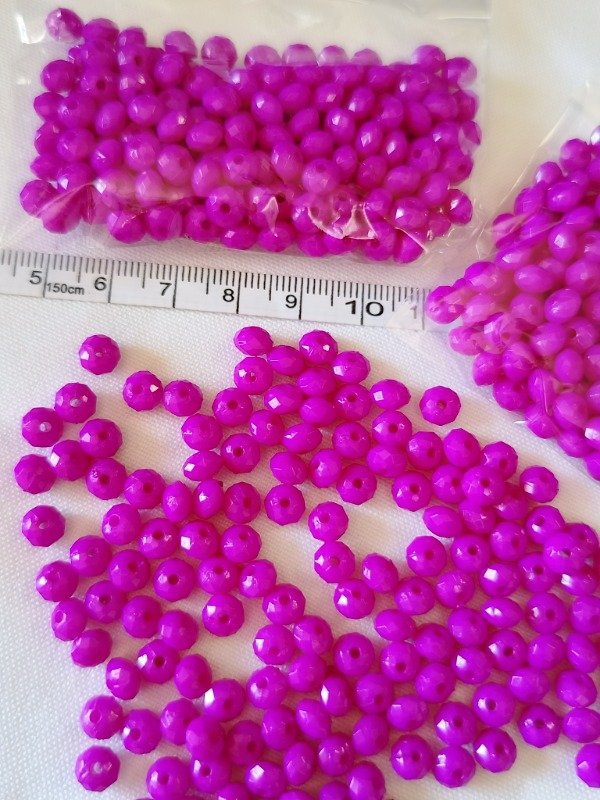 Producto - Donas fasetadas violeta 6 mm - 2