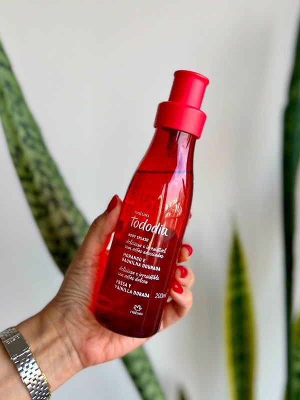 Producto - Tododia frutilla y vainilla dorada Body splash - 200 ml - Tododia