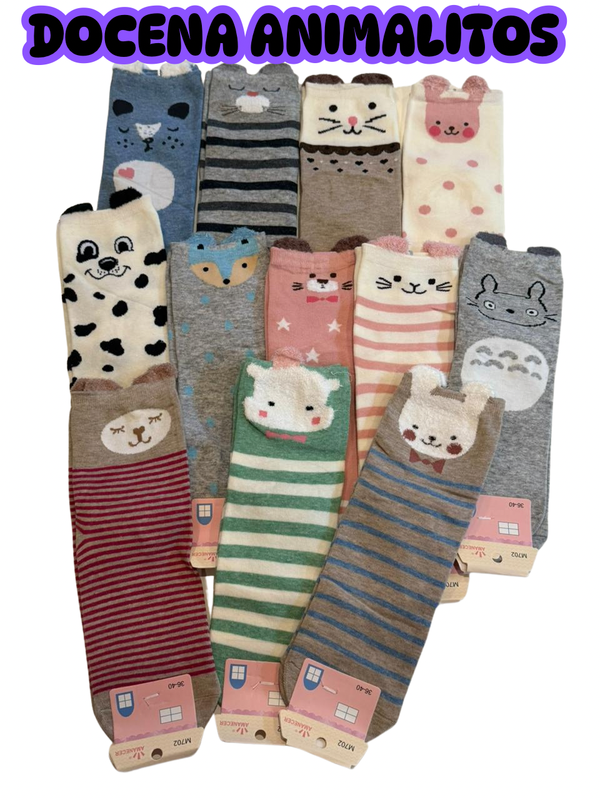 Producto - Docena 3/4 Amanecer Animalitos