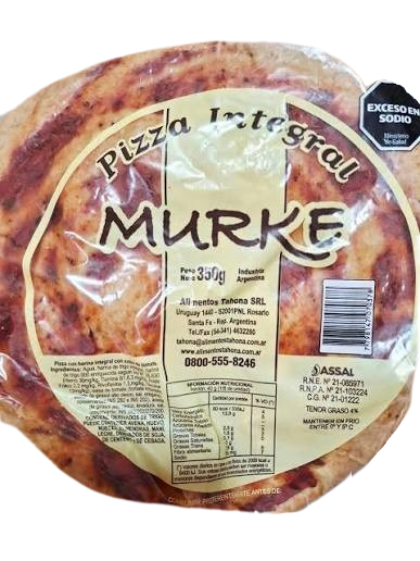 Producto - Pre pizza integral 350g MURKE