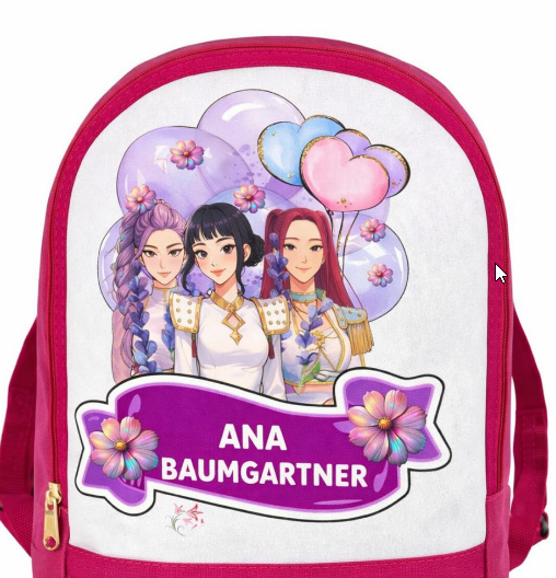 Producto - Mochila Sublimada Personalizada las guerreras Kpop