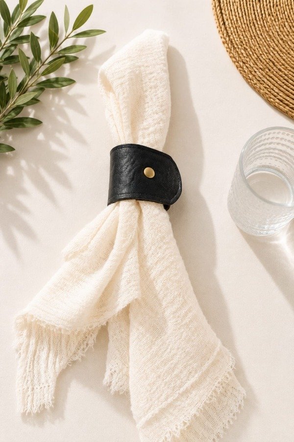 Producto - Porta servilletas cuero II