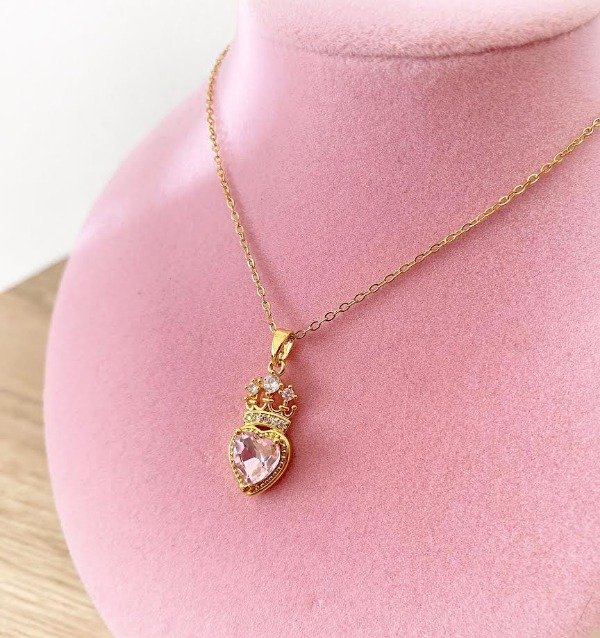 Producto - collar Rapunzel acero dorado