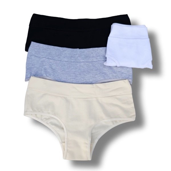Producto - Bombachitas con faja Lisas - Juveniles Pack x3
