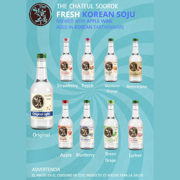 Producto - Soju Chateul Soorok 375ml (Ingrese para elegir Sabor)
